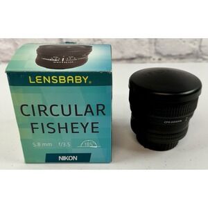 *MINT* Lensbaby 5.8mm f/3.5 Circular Fisheye Lens Nikon F2 #19036